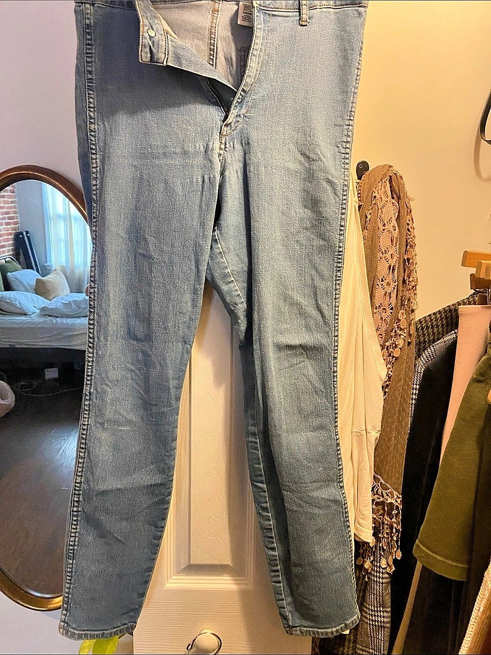 &Denim Skinny Ankle / Monta. &. Skinny Jeans in Blue Waist 30